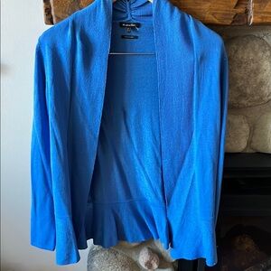Massimo Dutti Blue Open-Front Women's Cardigan Sweater